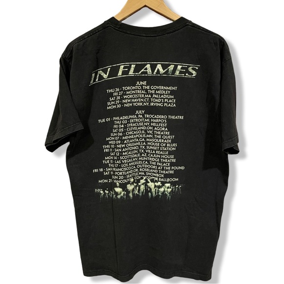 Vintage 2001 In Flames Tour T-Shirt - Picture 2 of 5